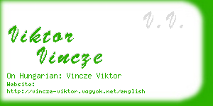 viktor vincze business card